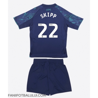 Leicester City Oliver Skipp #22 Echipament de Fotbal Replică 2025-26 Copii Deplasare (+ Șorturi)